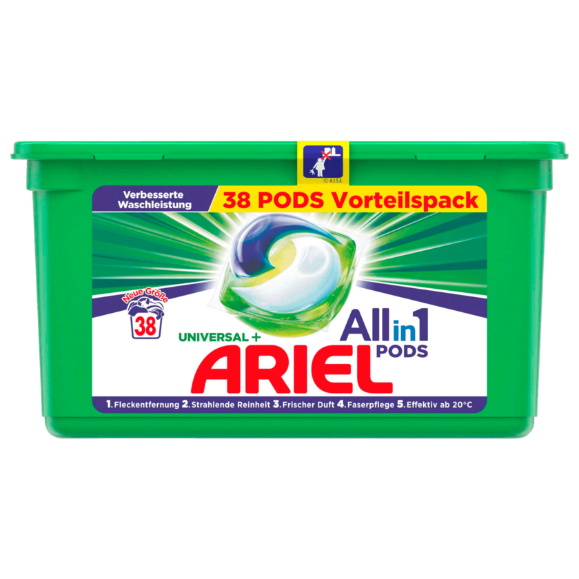 Ariel Vollwaschmittel All-in-1 Pods Universal 1037,4g 38WL